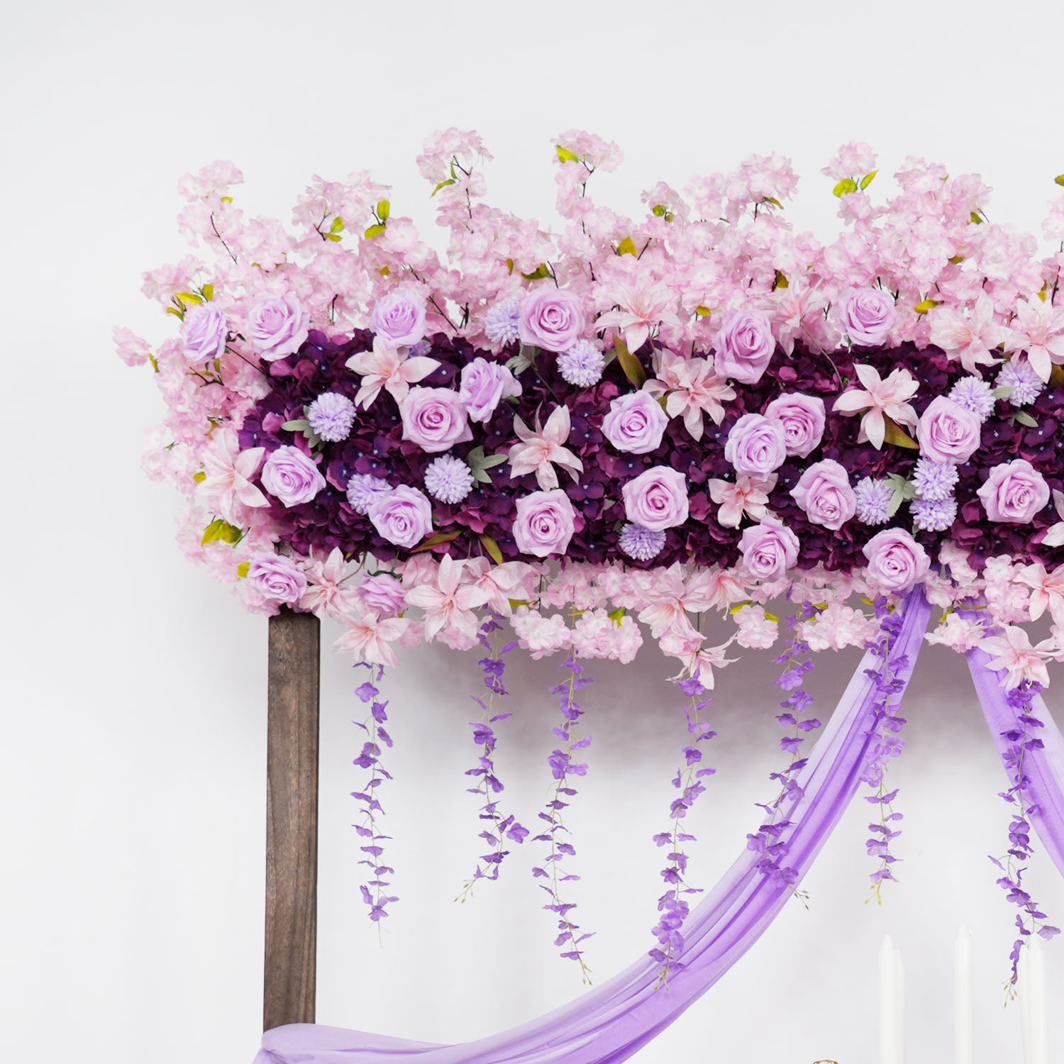 Rose Backdrop Flower Arrangement 6 picture